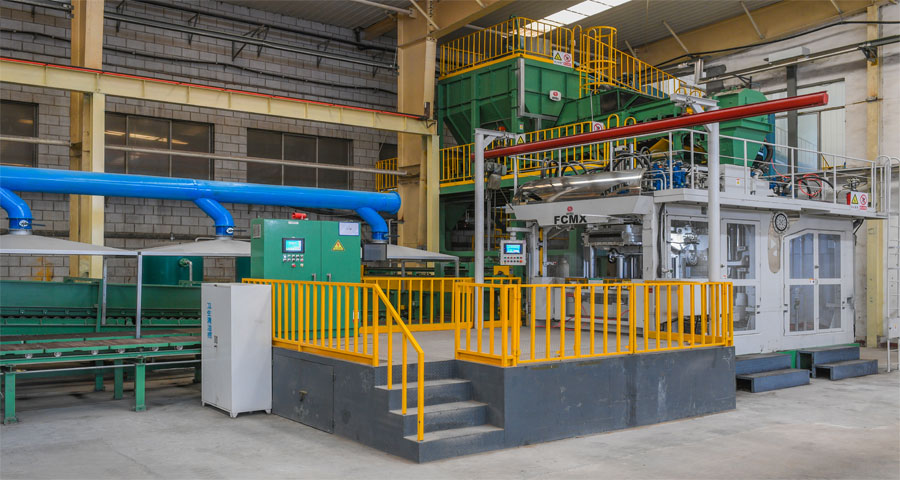 locomotive engine on the factory floor